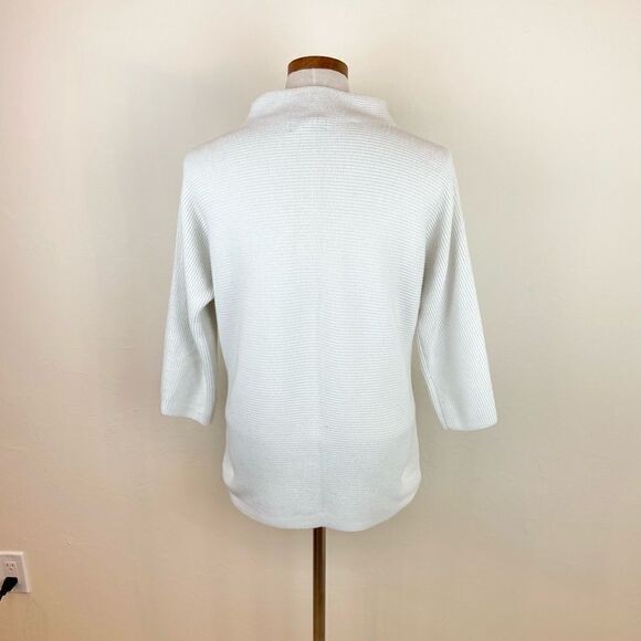 Lands’ End Ribbed Knit Mock-Neck Sweater - Picture 12 of 16